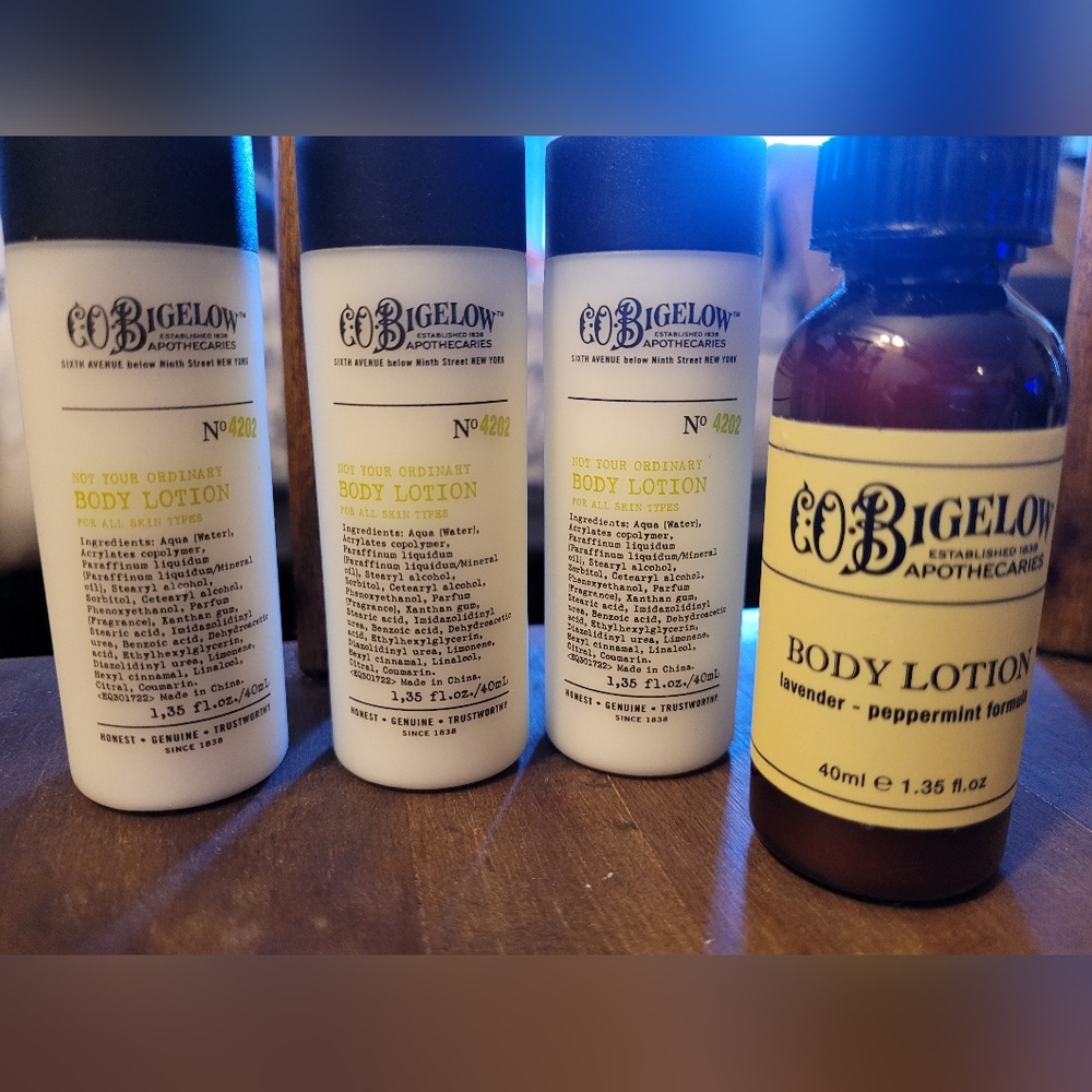 New CO Bigelow body lotion